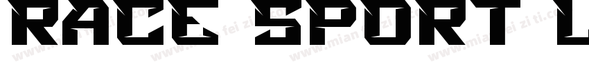 Race Sport light字体转换
